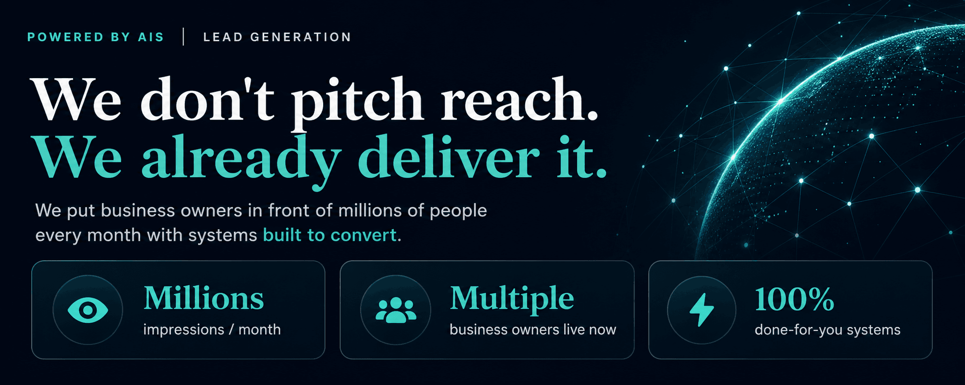 Lead generation proof slide