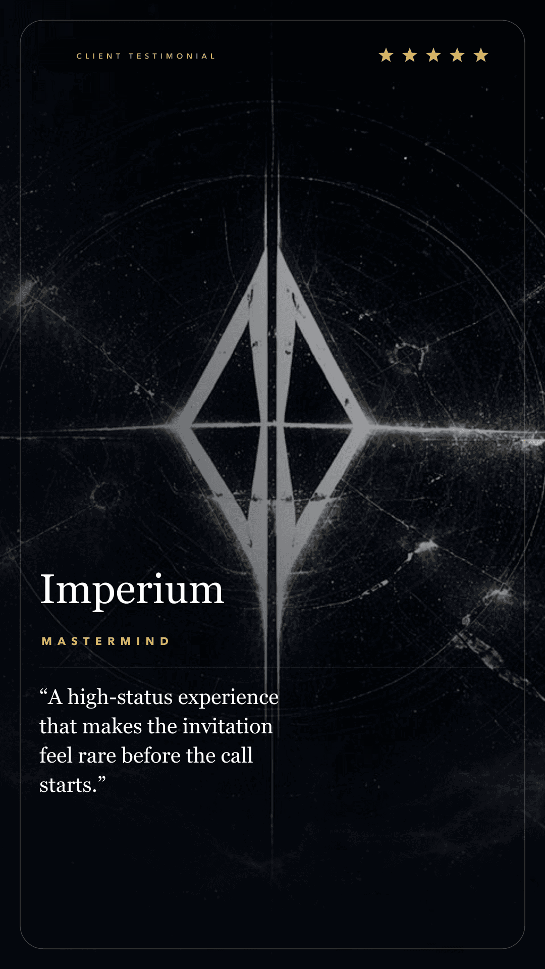 Story Imperium client review asset
