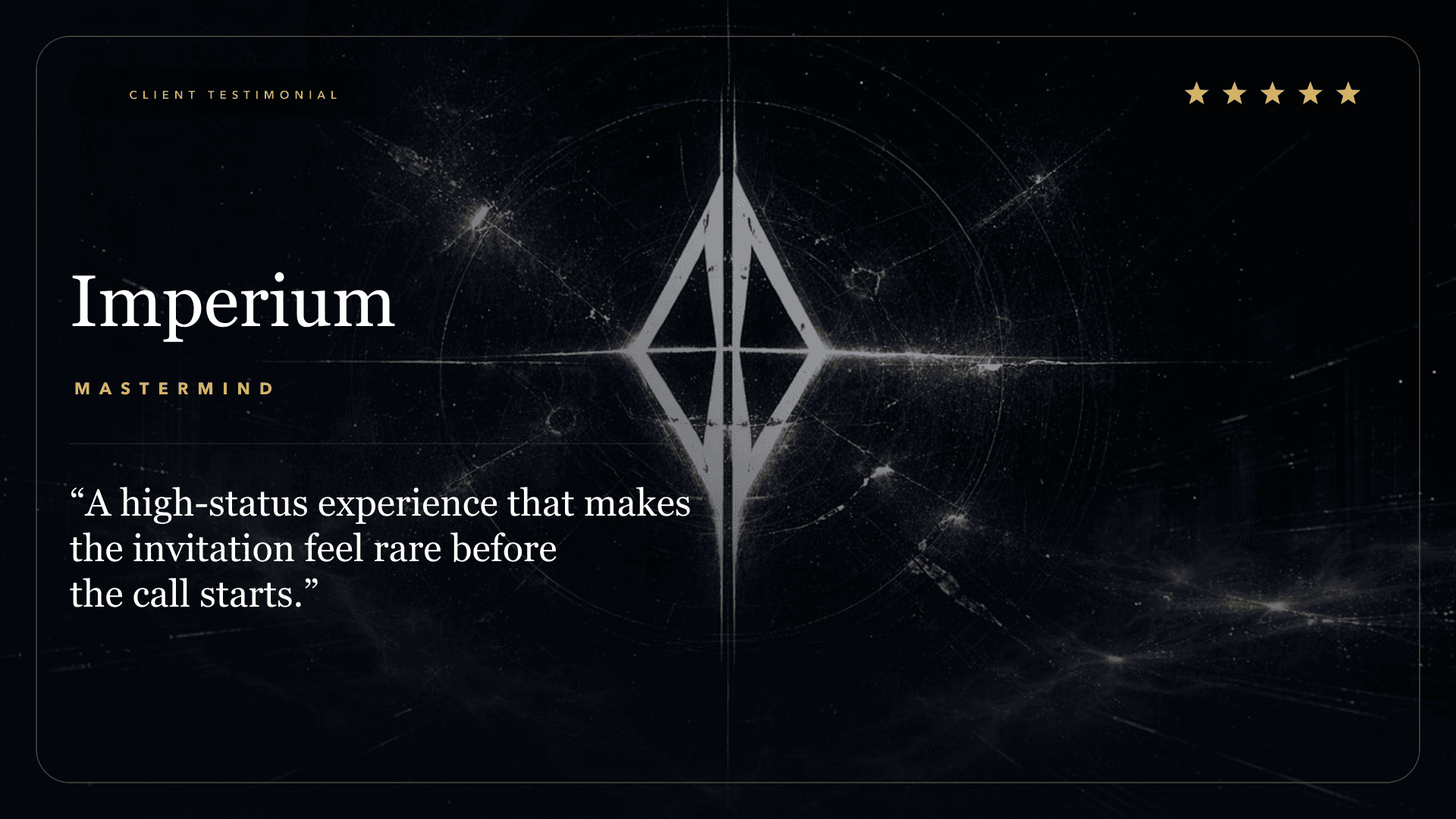 Landscape Imperium client review asset