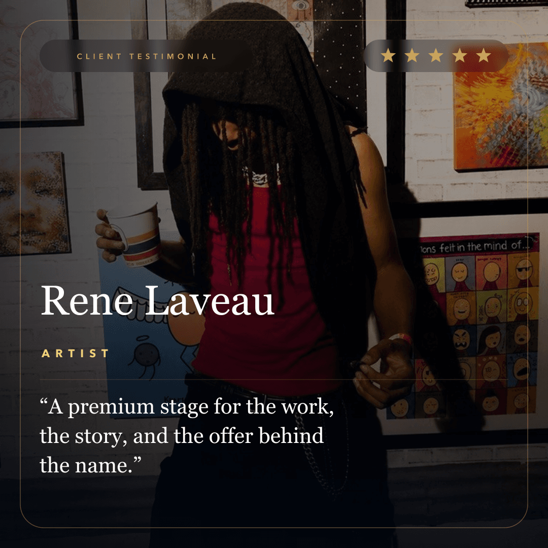 Square Rene Laveau client review asset